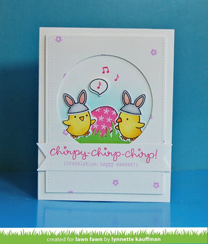 Lawn Fawn - CHIRPY CHIRP CHIRP - Clear STAMPS - Hallmark Scrapbook - 3