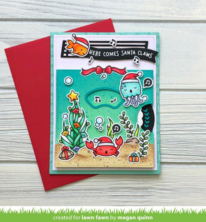 Lawn Fawn - CHRISTMAS FISHES - Clear Stamps set
