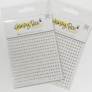Honey Bee Stamps -CRYSTAL CLEAR Gem Stickers - 300 Count