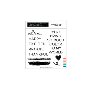Concord & 9th - COLOR ME HAPPY - Stamps Set