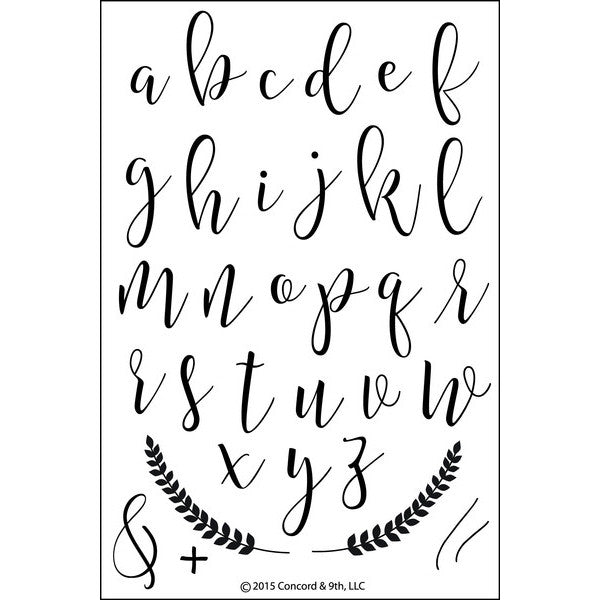 Concord & 9th - SOPHISTICATED SCRIPT Stamp set - 20% OFF!