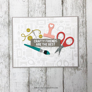 Concord & 9th - CRAFTY TURNABOUT Stamps and CRAFTY Dies BUNDLE