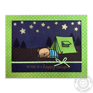Sunny Studio - CRITTER CAMPOUT - Stamps Set