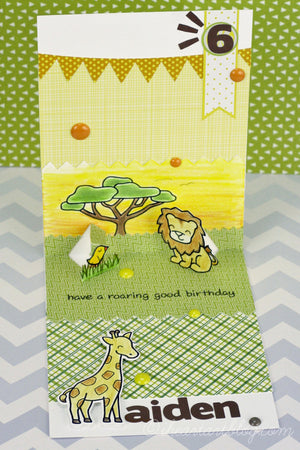 Lawn Fawn - CRITTERS ON THE SAVANNA - Clear STAMPS 14pc - Hallmark Scrapbook - 2