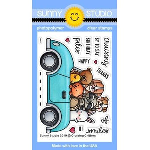 Sunny Studio - CRUISING CRITTERS - Stamp Set