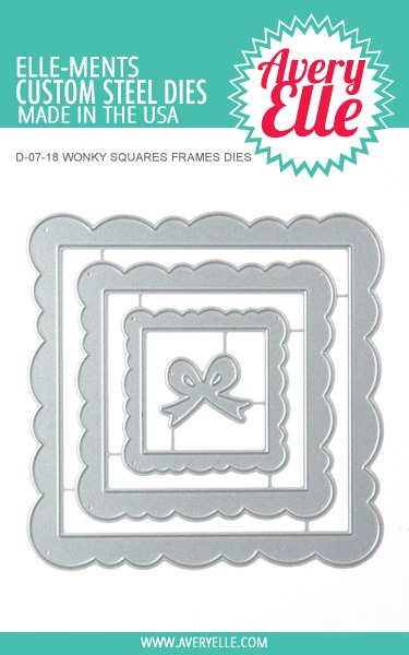 Avery Elle -WONKY SQUARE FRAMES Elle-ments Die Set