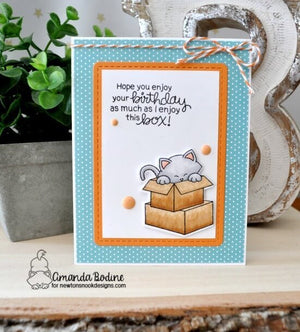Newton's Nook Designs - NEWTON LOVES BOXES Clear Stamps Set - 20% OFF!