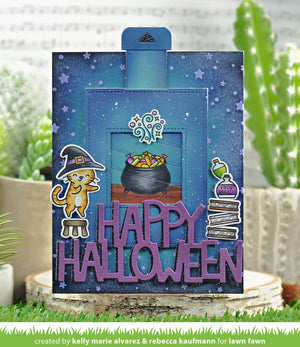 Lawn Fawn - PURRFECTLY WICKED Add-On - Stamps set