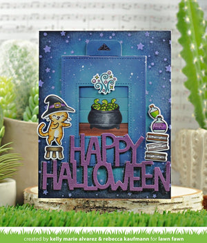 Lawn Fawn - PURRFECTLY WICKED Add-On - Stamps set