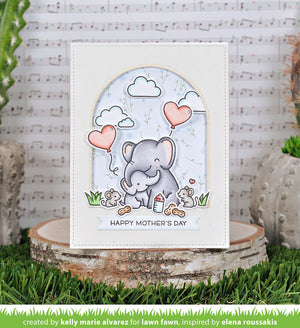 Lawn Fawn - ELEPHANT PARADE Add-On - Stamps Set - 20% OFF!
