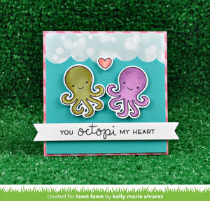 Lawn Fawn - OCTIPI MY HEART - Clear STAMPS - Hallmark Scrapbook - 11