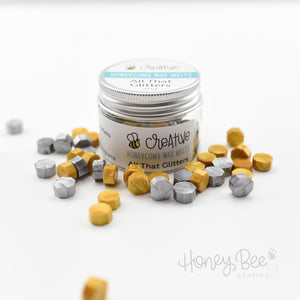 Honey Bee - Honeycomb Wax Melts - ALL THAT GLITTERS Gold and Silver