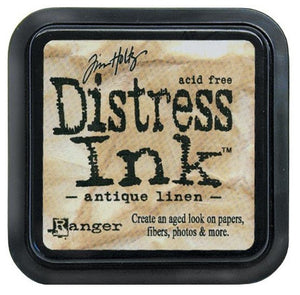 Tim Holtz Ranger Distress Ink Pad - Antique Linen - Hallmark Scrapbook - 1