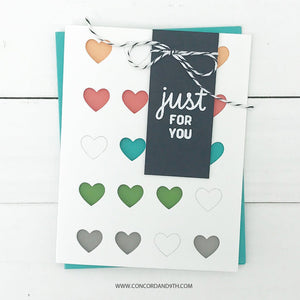 Concord & 9th - DOTTED FILL-IN Stamps and DOTS and HEARTS Dies BUNDLE Set