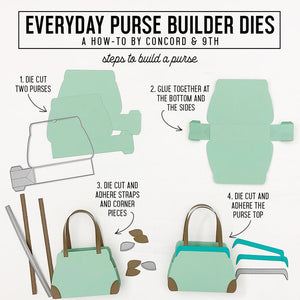 Concord & 9th - EVERYDAY PURSE BUILDER - Dies and Stamps BUNDLE set