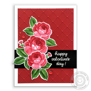 Sunny Studio - QUILTED HEARTS - Embossing Folder