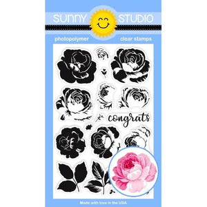 Sunny Studio - EVERYTHINGS ROSY - Stamps Set