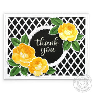 Sunny Studio - FRILLY FRAMES LATTICE - Die Set