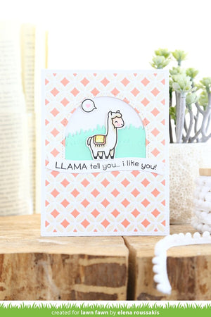Lawn Fawn - LLAMA TELL YOU - Clear Stamps Set