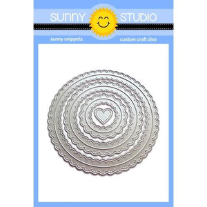 Sunny Studio - Fancy Frames CIRCLES - Die Set