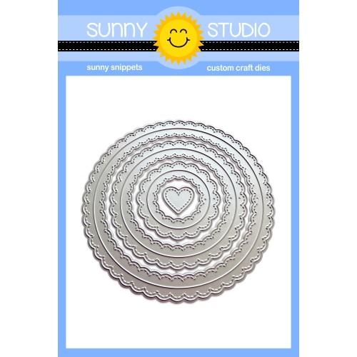 Sunny Studio - Fancy Frames CIRCLES - Die Set