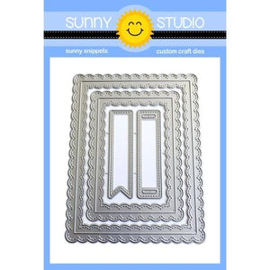 Sunny Studio - Fancy Frames RECTANGLE - Die Set