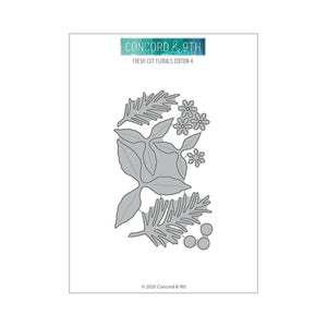 Concord & 9th - FRESH CUT FLORALS Edition 4 - Poinsettia etc - Dies Set