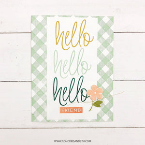 Concord & 9th - FRIENDLY HELLO - Stamps Set - 30% OFF!