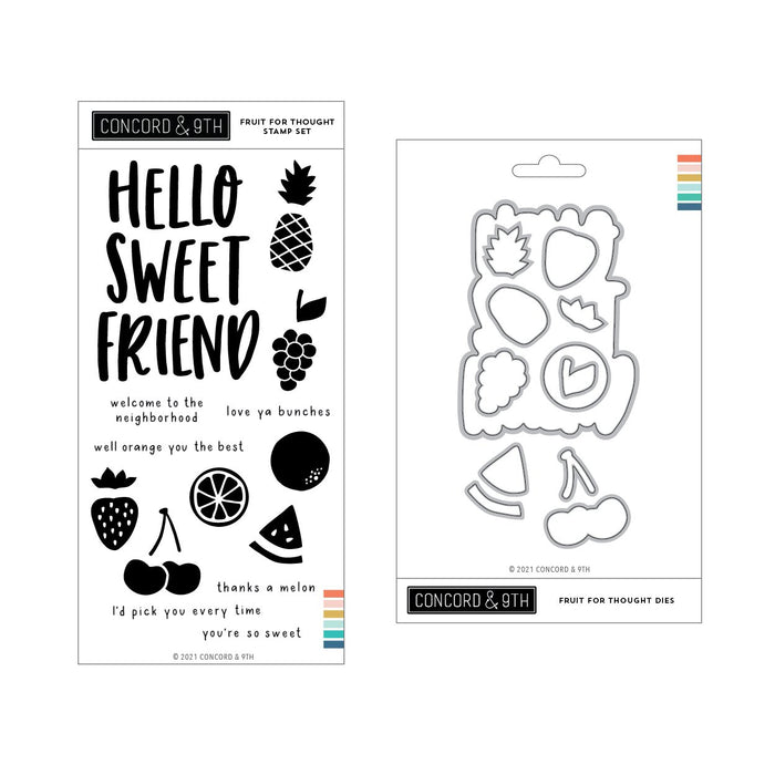 Concord & 9th - FRUIT FOR THOUGHT - Stamps & Dies BUNDLE Set