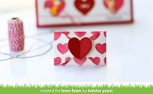 Lawn Fawn - GIFT CARD HEART ENVELOPE - Lawn Cuts Die - 20% OFF!