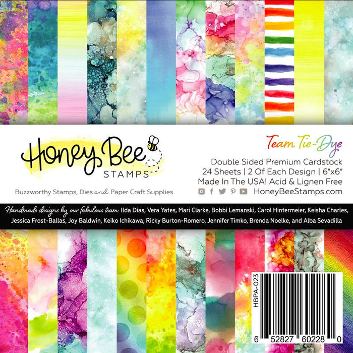 Honey Bee - TEAM TIE DYE- 6x6 Paper Pack