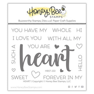 Honey Bee - HEART - Stamp Set
