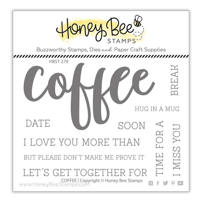 Honey Bee - COFFEE - Stamp Set