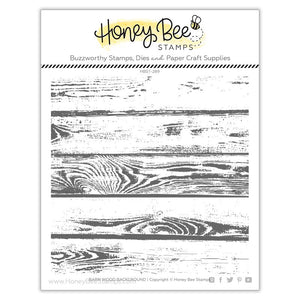 Honey Bee - BARN WOOD Background - Stamp Set