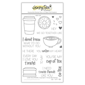 Honey Bee - LOVE YOU S'MORE - Stamps set
