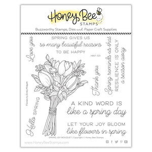 Honey Bee - SPRING JOY BOUQUET - Stamps Set