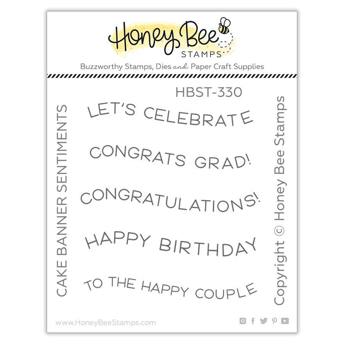 Honey Bee - CAKE BANNER - Stamps Set