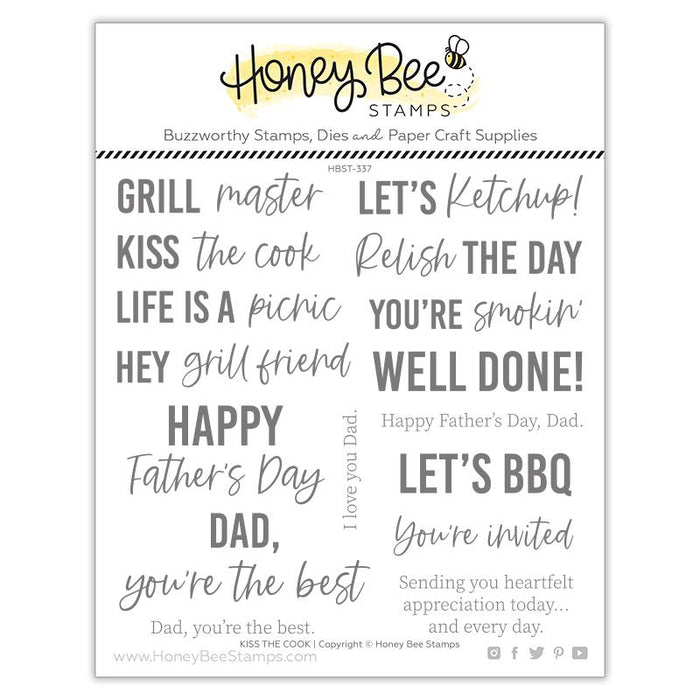 Honey Bee - KISS THE COOK - Stamps Set