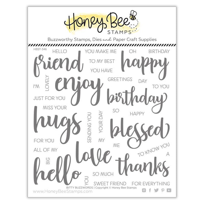 Honey Bee - BITTY BUZZ WORDS - Stamps Set