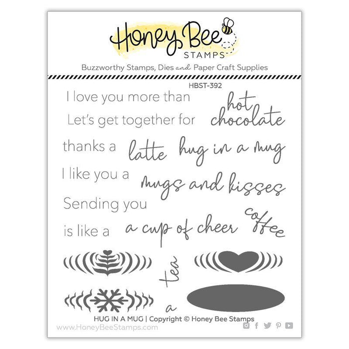 Honey Bee - HUG In a MUG Sentiments - Stamps Set
