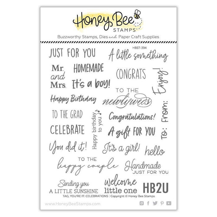 Honey Bee - Tag You're It: CELEBRATIONS - Stamps Set