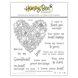 Honey Bee - HELLO SWEETHEART - Stamps Set