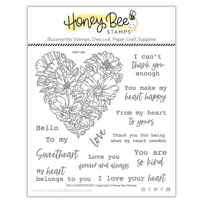 Honey Bee - HELLO SWEETHEART - Stamps Set