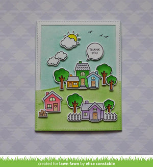 Lawn Fawn - HAPPY VILLAGE - Clear Stamps Set