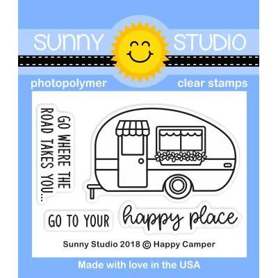 Sunny Studio - HAPPY CAMPER - Stamp