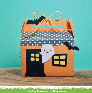 Lawn Fawn - Scalloped Treat Box HAUNTED HOUSE ADD-ON - Lawn Cuts DIES