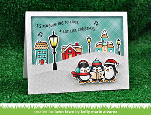Lawn Fawn - HERE WE GO A WADDLING - Clear Stamps Set
