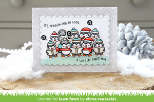 Lawn Fawn - HERE WE GO A WADDLING - Clear Stamps Set