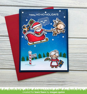 Lawn Fawn - HO-HO HOLIDAYS - Clear Stamps Set