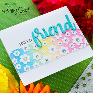 Honey Bee Stamps - FRIEND - Clear Stamps Set